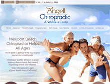 Tablet Screenshot of angellchiro.com